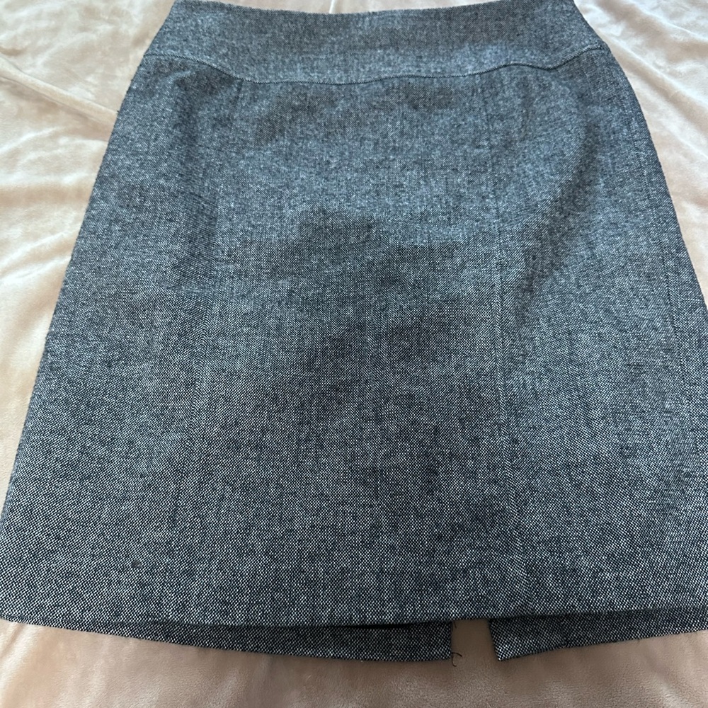 Elegant Saks 5th Avenue Vintage Gray Wool blend Women's Skirt 4